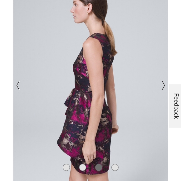 NWT- Vince Camuto Printed Jacquard Sheath Dress Size 4 - Picture 5 of 13